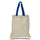 Large Cotton Canvas Economical Tote Bag (15'' W X 16'' H) 6 Oz-Tote Bag-Brand Your Tote-Natural-Royal Blue-Brand Your Tote