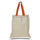 Large Cotton Canvas Economical Tote Bag (15'' W X 16'' H) 6 Oz-Tote Bag-Brand Your Tote-Natural-Texas Orange-Brand Your Tote