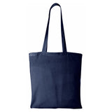 Large Cotton Canvas Ligthweight Convention Tote Bag (15'' W X 16'' H) 4 Oz-Tote Bag-Brand Your Tote-Navy Blue-Brand Your Tote