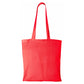 Large Cotton Canvas Ligthweight Convention Tote Bag (15'' W X 16'' H) 4 Oz-Tote Bag-Brand Your Tote-Red-Brand Your Tote