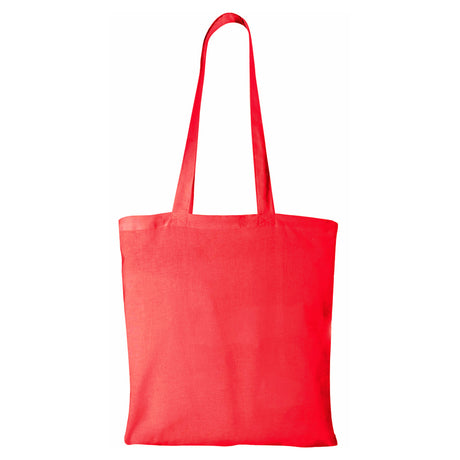 Large Cotton Canvas Ligthweight Convention Tote Bag (15'' W X 16'' H) 4 Oz-Tote Bag-Brand Your Tote-Red-Brand Your Tote