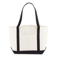 Large Cotton Canvas Nautical Bag (19.75'' W X 13.25'' H) 18 Oz-Bag-Brand Your Tote-Natural-Black-Brand Your Tote