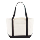 Large Cotton Canvas Nautical Bag (19.75'' W X 13.25'' H) 18 Oz-Bag-Brand Your Tote-Natural-Black-Brand Your Tote