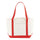 Large Cotton Canvas Nautical Bag (19.75'' W X 13.25'' H) 18 Oz-Bag-Brand Your Tote-Natural-Red-Brand Your Tote