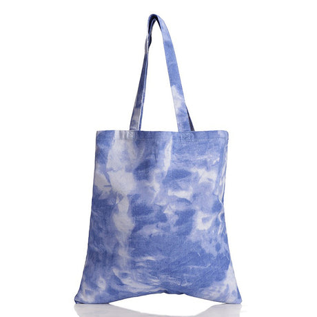 Large Cotton Canvas Promotional Tote Bag (15'' W X 16'' H) 10 Oz-Tote Bag-Brand Your Tote-Cloudy Blue-Brand Your Tote