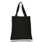 Large Cotton Canvas Promotional Tote Bag (15'' W X 16'' H) 12 Oz-Tote Bag-Brand Your Tote-Black-Brand Your Tote