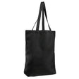Large Cotton Canvas Promotional Tote Bag (15'' W X 16'' H) 12 Oz-Tote Bag-Brand Your Tote-Black-Brand Your Tote