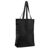 Large Cotton Canvas Promotional Tote Bag (15'' W X 16'' H) 12 Oz-Tote Bag-Brand Your Tote-Black-Brand Your Tote