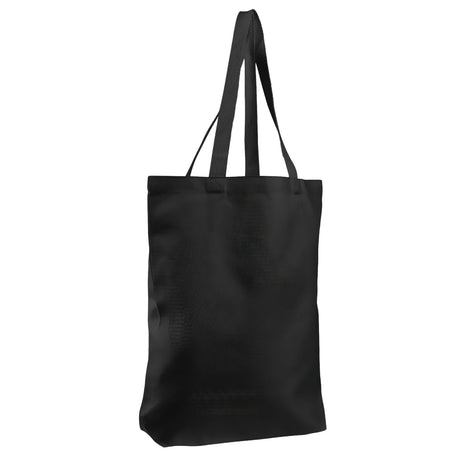 Large Cotton Canvas Promotional Tote Bag (15'' W X 16'' H) 12 Oz-Tote Bag-Brand Your Tote-Black-Brand Your Tote