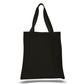 Large Cotton Canvas Promotional Tote Bag (15'' W X 16'' H) 12 Oz-Tote Bag-Brand Your Tote-Black-Brand Your Tote