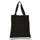 Large Cotton Canvas Promotional Tote Bag (15'' W X 16'' H) 12 Oz-Tote Bag-Brand Your Tote-Black-Brand Your Tote