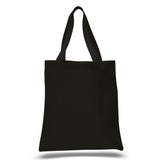 Large Cotton Canvas Promotional Tote Bag (15'' W X 16'' H) 12 Oz-Tote Bag-Brand Your Tote-Black-Brand Your Tote