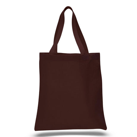Large Cotton Canvas Promotional Tote Bag (15'' W X 16'' H) 12 Oz-Tote Bag-Brand Your Tote-Chocolate Brown-Brand Your Tote