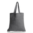 Large Cotton Canvas Promotional Tote Bag (15'' W X 16'' H) 12 Oz-Tote Bag-Brand Your Tote-Dark Grey-Brand Your Tote