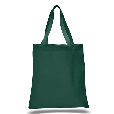 Large Cotton Canvas Promotional Tote Bag (15'' W X 16'' H) 12 Oz-Tote Bag-Brand Your Tote-Forest Green-Brand Your Tote