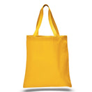 Large Cotton Canvas Promotional Tote Bag (15'' W X 16'' H) 12 Oz-Tote Bag-Brand Your Tote-Gold-Brand Your Tote