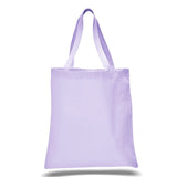 Large Cotton Canvas Promotional Tote Bag (15'' W X 16'' H) 12 Oz-Tote Bag-Brand Your Tote-Lavender-Brand Your Tote