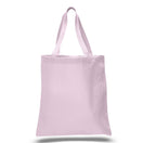 Large Cotton Canvas Promotional Tote Bag (15'' W X 16'' H) 12 Oz-Tote Bag-Brand Your Tote-Light Pink-Brand Your Tote
