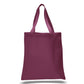 Large Cotton Canvas Promotional Tote Bag (15'' W X 16'' H) 12 Oz-Tote Bag-Brand Your Tote-Maroon-Brand Your Tote