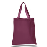 Large Cotton Canvas Promotional Tote Bag (15'' W X 16'' H) 12 Oz-Tote Bag-Brand Your Tote-Maroon-Brand Your Tote