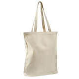 Large Cotton Canvas Promotional Tote Bag (15'' W X 16'' H) 12 Oz-Tote Bag-Brand Your Tote-Natural-Brand Your Tote
