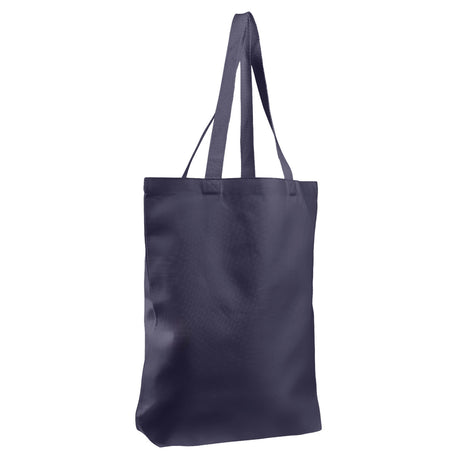 Large Cotton Canvas Promotional Tote Bag (15'' W X 16'' H) 12 Oz-Tote Bag-Brand Your Tote-Navy Blue-Brand Your Tote