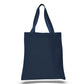 Large Cotton Canvas Promotional Tote Bag (15'' W X 16'' H) 12 Oz-Tote Bag-Brand Your Tote-Navy Blue-Brand Your Tote