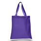 Large Cotton Canvas Promotional Tote Bag (15'' W X 16'' H) 12 Oz-Tote Bag-Brand Your Tote-Purple-Brand Your Tote