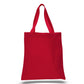 Large Cotton Canvas Promotional Tote Bag (15'' W X 16'' H) 12 Oz-Tote Bag-Brand Your Tote-Red-Brand Your Tote