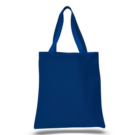 Large Cotton Canvas Promotional Tote Bag (15'' W X 16'' H) 12 Oz-Tote Bag-Brand Your Tote-Royal Blue-Brand Your Tote