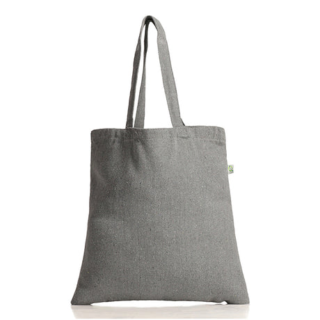 Large Cotton Canvas Promotional Tote Bag (15'' W X 16'' H) 12 Oz-Tote Bag-Brand Your Tote-Steel Grey-Brand Your Tote