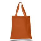 Large Cotton Canvas Promotional Tote Bag (15'' W X 16'' H) 12 Oz-Tote Bag-Brand Your Tote-Texas Orange-Brand Your Tote
