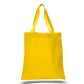Large Cotton Canvas Promotional Tote Bag (15'' W X 16'' H) 12 Oz-Tote Bag-Brand Your Tote-Yellow-Brand Your Tote