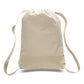 Large Cotton Canvas Sports Backpack (14'' W X 18'' H) 12 Oz-Backpack-Brand Your Tote-Natural-Natural-Brand Your Tote