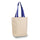 Large Cotton Canvas Tote Bag (15'' W X 16'' H) 12 Oz-Tote Bag-Brand Your Tote-Natural-Royal Blue-Brand Your Tote