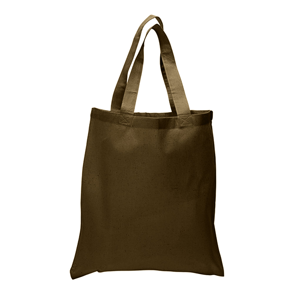 Large Cotton Canvas Tote Bag (15'' W X 16'' H) 6 Oz-Tote Bag-Brand Your Tote-Army Green-Brand Your Tote