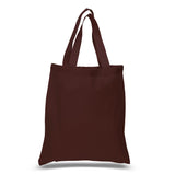 Large Cotton Canvas Tote Bag (15'' W X 16'' H) 6 Oz-Tote Bag-Brand Your Tote-Chocolate Brown-Brand Your Tote