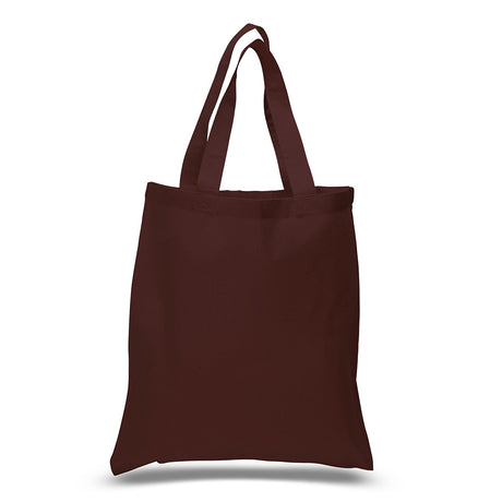 Large Cotton Canvas Tote Bag (15'' W X 16'' H) 6 Oz-Tote Bag-Brand Your Tote-Chocolate Brown-Brand Your Tote