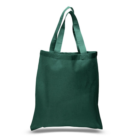 Large Cotton Canvas Tote Bag (15'' W X 16'' H) 6 Oz-Tote Bag-Brand Your Tote-Forest Green-Brand Your Tote