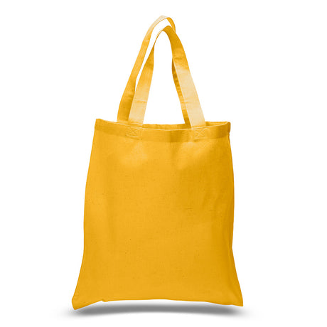 Large Cotton Canvas Tote Bag (15'' W X 16'' H) 6 Oz-Tote Bag-Brand Your Tote-Gold-Brand Your Tote