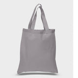 Large Cotton Canvas Tote Bag (15'' W X 16'' H) 6 Oz-Tote Bag-Brand Your Tote-Grey-Brand Your Tote