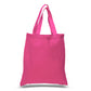 Large Cotton Canvas Tote Bag (15'' W X 16'' H) 6 Oz-Tote Bag-Brand Your Tote-Hot Pink-Brand Your Tote
