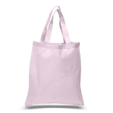 Large Cotton Canvas Tote Bag (15'' W X 16'' H) 6 Oz-Tote Bag-Brand Your Tote-Light Pink-Brand Your Tote