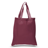 Large Cotton Canvas Tote Bag (15'' W X 16'' H) 6 Oz-Tote Bag-Brand Your Tote-Maroon-Brand Your Tote