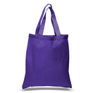 Large Cotton Canvas Tote Bag (15'' W X 16'' H) 6 Oz-Tote Bag-Brand Your Tote-Purple-Brand Your Tote
