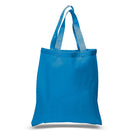 Large Cotton Canvas Tote Bag (15'' W X 16'' H) 6 Oz-Tote Bag-Brand Your Tote-Sapphire-Brand Your Tote