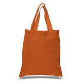 Large Cotton Canvas Tote Bag (15'' W X 16'' H) 6 Oz-Tote Bag-Brand Your Tote-Texas Orange-Brand Your Tote