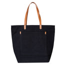 Large Dobby Cotton The Sands Tote Bag (17.32'' W X 13.77'' H) 14 Oz-Tote Bag-Brand Your Tote-Black-Brand Your Tote