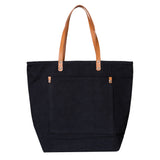 Large Dobby Cotton The Sands Tote Bag (17.32'' W X 13.77'' H) 14 Oz-Tote Bag-Brand Your Tote-Black-Brand Your Tote