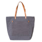 Large Dobby Cotton The Sands Tote Bag (17.32'' W X 13.77'' H) 14 Oz-Tote Bag-Brand Your Tote-Graphite-Brand Your Tote